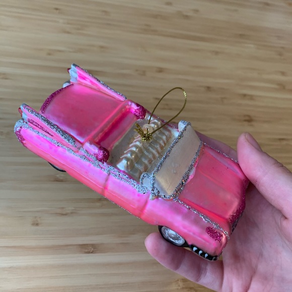Pink Cadillac Christmas Tree Ornament (Bronners) - Picture 12 of 14